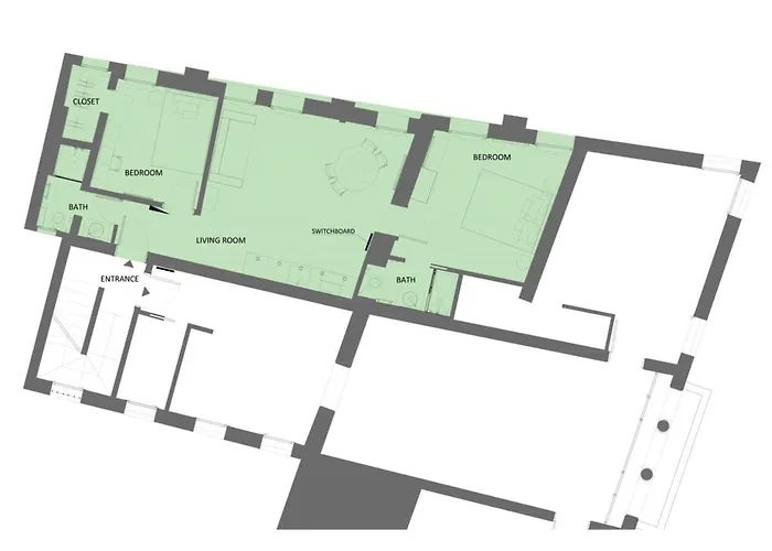 アパート Tadomo - Corte Del Cafetier *